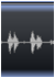Sound waveform of Cheryl saying forcefeed and fours-peed.
